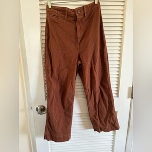 Rust colored cotton pants